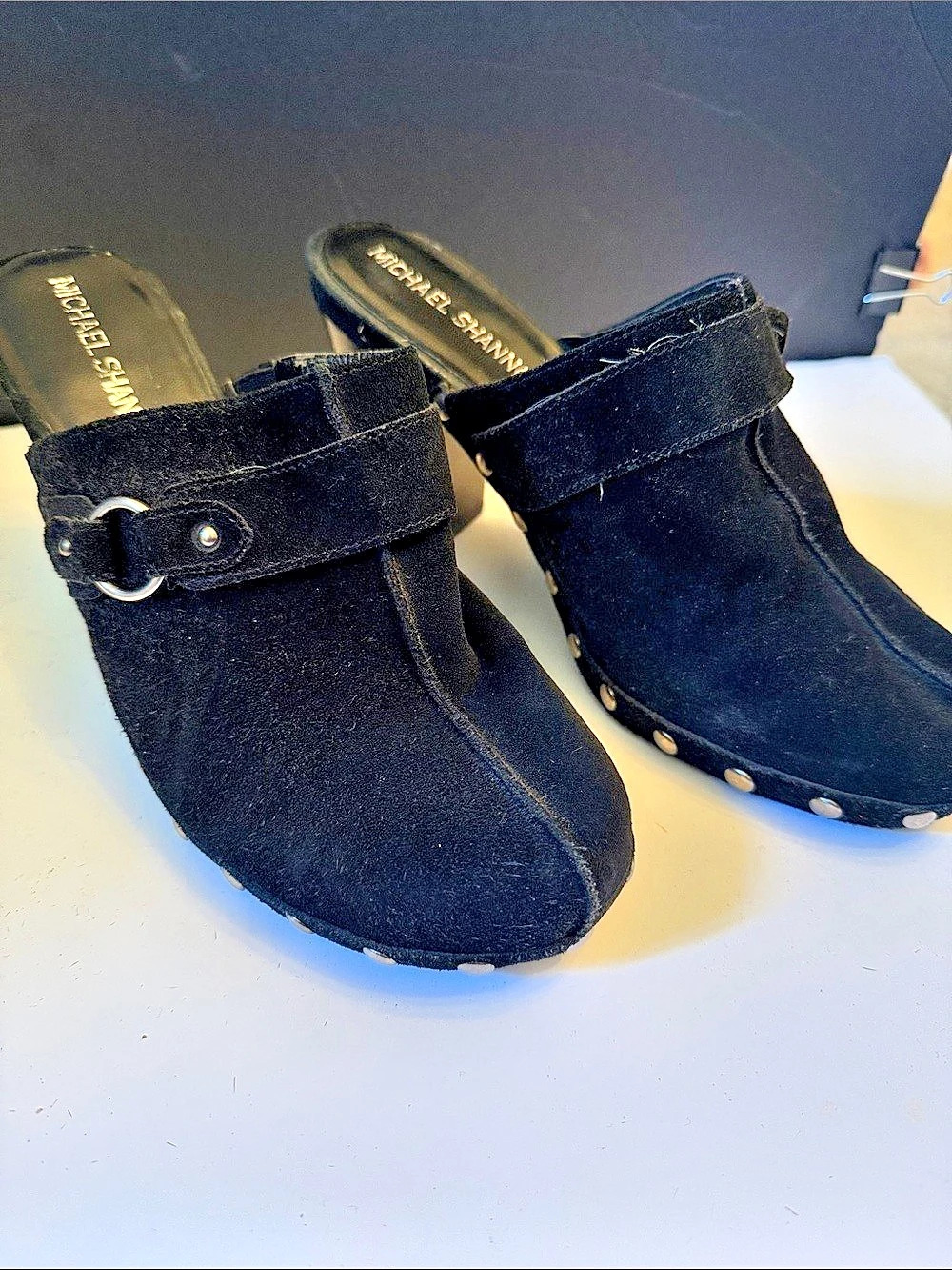 Michael Shannon Studded Black Mules